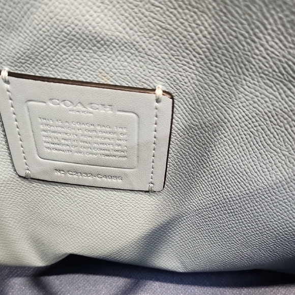 💙🔹️Coach🔹 Mollie Tote 25 Signature Jacquard With Stripes And Matching Wallet - Picture 8 of 17